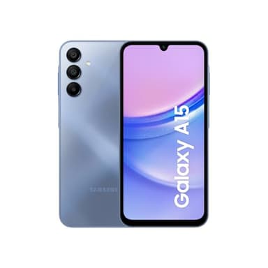 Samsung Galaxy A15, Smartphone Android 14, Display Super AMOLED 6.5" FHD+, 4GB RAM, 128GB, memoria interna espandibile fino a 1TB, Batteria 5.000 mAh, Blue [Versione Italiana]