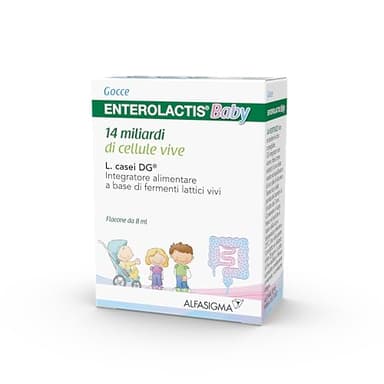 Enterolactis Baby Gocce flacone da 8ml: equilibrio intestinale per neonati e bambini da 1a 4 anni