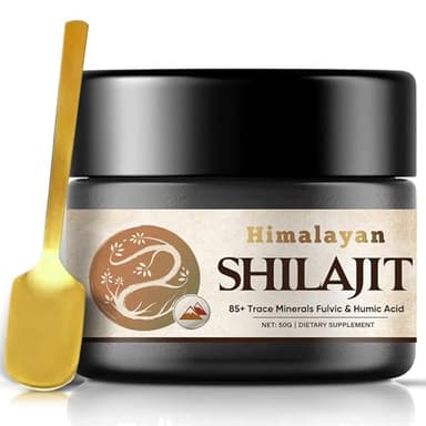 Shilajit Puro, 2025 Shilajit Himalayano Puro con 85+ Oligominerali e Acido Fulvico, Shilajit Naturale di Potenza