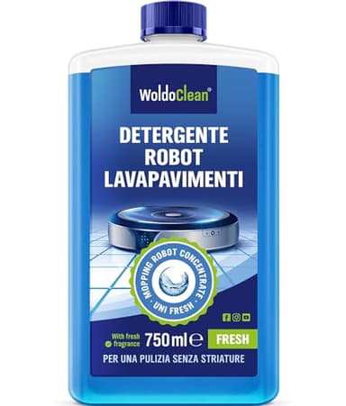 WoldoClean Detergente per pavimenti per robot 750ml - compatibile con Tutti i Robot