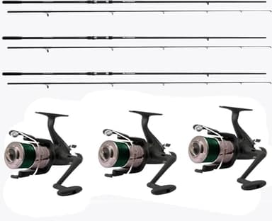 Kit Pesca Carpfishing 3 Canne Con Mulinello filo Canna Carpa Combo