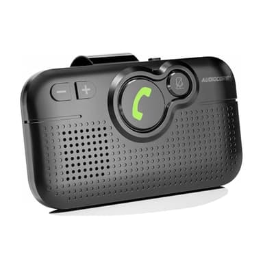 Audiocore AC475 Kit vivavoce per auto| Compatibile con Siri e Assistente Google | Bluetooth 5.0 | Accensione automatica, guida vocale, A2DP, riconnessione automatica, potenza altoparlante da 2 W