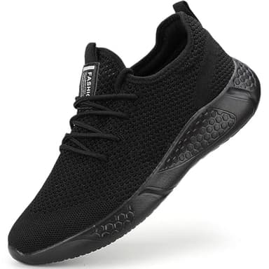 BUBUDENG Uomo Scarpe Ginnastica Sneakers Running Trekking Palestra Sportive Offerta da Corsa Lavoro Moda Walking Casual Shoes Gym Sport Tennis,Nero,EU45