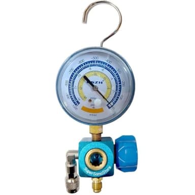 3S SuperSamaStore Vacuometro con Rubinetto Attacco 1/4" Sae per Pompa Vuoto