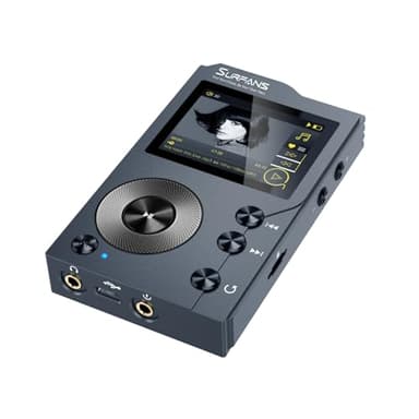 Surfans F20 Lettore MP3 con Bluetooth, lettore musicale audio digitale ad alta risoluzione DSD senza perdita, lettore audio portatile scheda di memoria da 64 GB, supporto fino a 256 GB