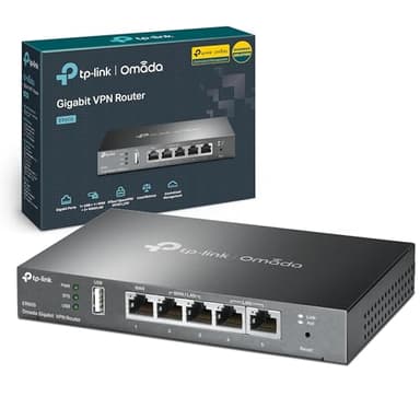 TP-LINK - TL-R605, router cablato 10 Gigabit, Ethernet 100 Gigabit, Ethernet nero