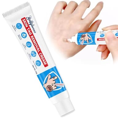 Bellifluous Verruche Rimozione, Crema Occhio di Pernice, 1 Pacchetto 20g Efficace Crema per Eliminare Fibromi Penduli, Delicato Cerotti Occhio di Pernice per Mani Piedi, Sicuro Verruche Viso Rimozione