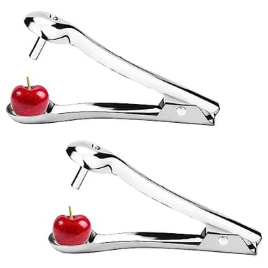 2pz Denocciolatrice per Ciliegie, Acciaio Inossidabile Cherry Pitter Tool Portatile Denocciolatore per Ciliegie Cherry Corer Pitter per Giuggiola da Datteri Rosso Ciliegia Biancospino da Cucina