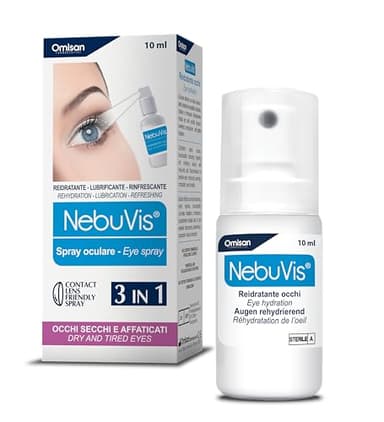 NEBUVIS Reidratante Occhi Gocce Oculari in Spray, Blu, 10 Millilitri