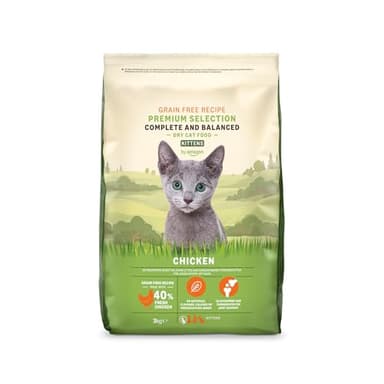 by Amazon Grainfree Recipe Dry Cat Food (Kitten) with Fresh Chicken - 3kg (Precedentemente un marchio Lifelong, stesso prodotto)