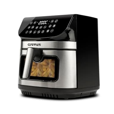 G3 Ferrari G10215 Friggisano Star Friggitrice ad Aria 9 Litri, 2200 W, 12 programmi, Display digitale, Temperatura 80° - 200°C, Timer 60 min, Doppia resistenza, Ricettario incluso