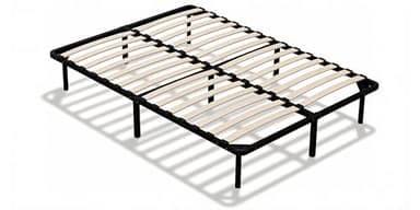 DEWINNER Rete Una Piazza e Mezza 120x190 | Altezza 35cm | 9 Gambe | 2x14 File di Doghe | Rete Ortopedica | Letto una piazza e mezza rete 120x190 | Da montare | Per Letto Cameretta