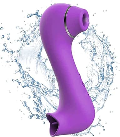 Elettrico massaggiatore,ṥucchia e lînguá çlitòrīdè massaggiatoreVîbrātóri Donna Clîtórîdiẹñ, con 10 livelli di massaggio regolabili, adatto per massaggi familiari e da viaggio (Viola2)