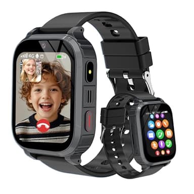 pmstuy Smartwatch Bambini 4G con GPS e Videochiamata HD, Orologio Telefono con SOS, Localizzazione in Tempo Reale, Modalità Scuola, Impermeabile IP68, Giochi, Sveglia – Regalo per Bambino Bambina
