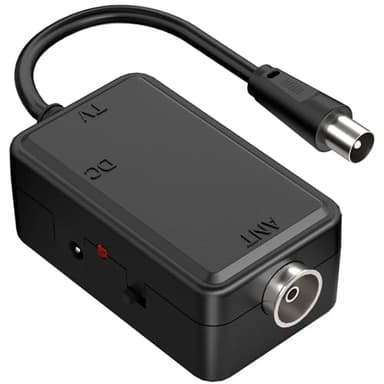 Mercury | Amplificatore di segnale antenna TV alimentato tramite USB | Filtro 4G/5G | Guadagno 20dB | Amplificatore digitale per antenna HD per interni per una migliore ricezione | Design compatto