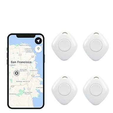 TOTMOX Smart Bluetooth Tracker & Key Finder, Localizzatore Chiave Dispositivo con App, Localizzazione GPS per Bambini, Chiavi, Bagagli, Controllo APP Compatibile iOS Android, Confezione da 4