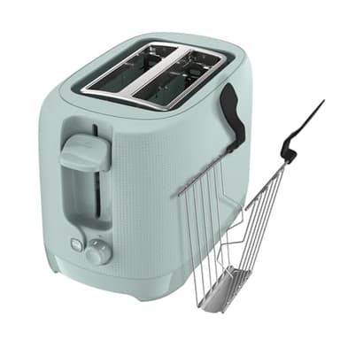 Moulinex Morning Plus Tostapane a 2 Scomparti, 7 Livelli di Doratura, Funzione di Arresto, Vassoio Raccoglibriciole Amovibile, Fessure Extra Ampie, LT2M13