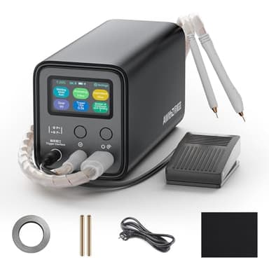 Saldatrice a Punti,AWithZ 10,5KW Saldatrice a Punti per Batterie con Condensatore Farad,supporta saldatura in Puro nichel/Nichel placcato.Per 18650,LiFePO4