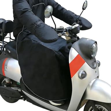 Cokomono Coprigambe Scooter Universale, Coperta Coprigambe per Moto Impermeabile e Riflettente, Copri Gambe per Scooter Antivento, Coperta Calda Coprigambe con Fodera Termica per Moto