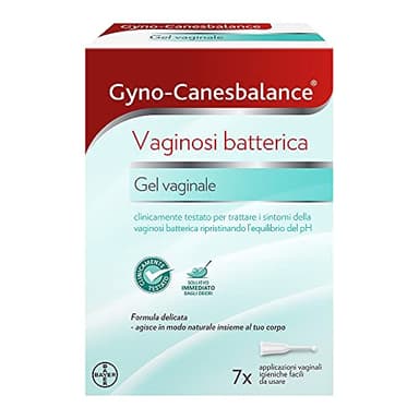 Gyno-Canesbalance Contro La Vaginosi Batterica Trattamento Gel Vaginale 7 Flaconcini Applicatori Igienici Monouso 5ml