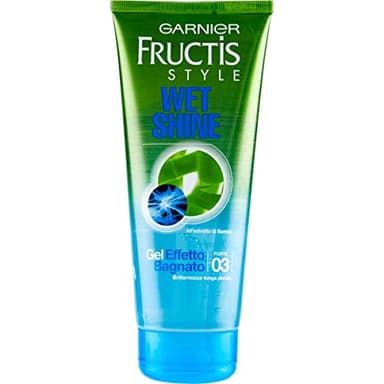 Garnier Fructis Wet Shine Gel Effetto Bagnato Fissaggio Forte, 200 ml