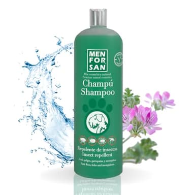 Shampoing pour animaux de compagnie Menforsan Chien Répulsif d'insectes Citronnelle
