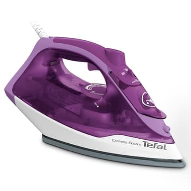 Tefal FV2836 Dry & Steam iron Ceramic soleplate 2400 W Purple White