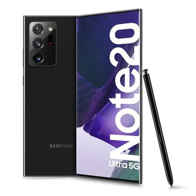 Samsung Galaxy Note20 Ultra 5G Smartphone, Display 6.9" Dynamic AMOLED 2X, 3 fotocamere, 256GB Espandibili, RAM 12GB, Batteria 4500mAh, Hybrid Sim+eSIM, Android 10, Mystic Black [Versione Italiana]