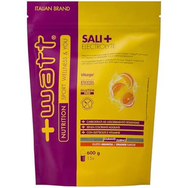 Sali+ Electrolyte - Per Disporre di Energie Durante l'attività Fisica - Formato: Doypack 600 g - Gusto Arancia