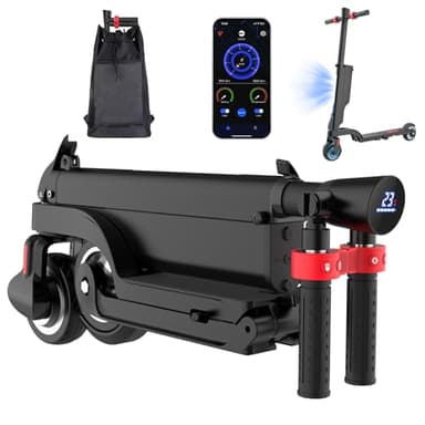 Monopattino Elettrico Adulto con Batteria Staccabile,Motore da 350W,Autonomia di 28 km,Velocità Massima 25 km/h,3 Impostazioni di Velocità,Scooter Elettrico Pieghevole portatile-5.5" Pneumatici