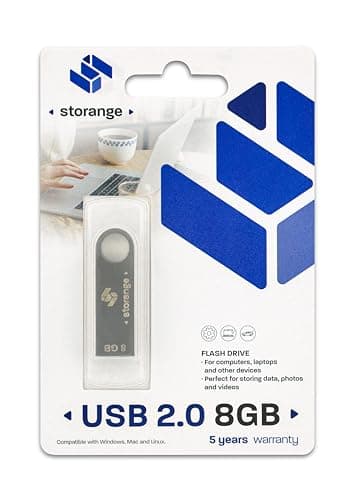 STORANGE Clé USB 8 Go 2.0 Slim Argent