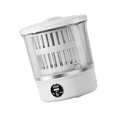 BABIBAOBEI Pratica lavatrice compatta con più modalità di ciclo Operazioni silenziose Costruzione per oggetti delicati Tazza compatta per bucato