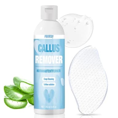 Allisway Cheratolitico Piedi, Callus Remover, Esfoliante Piedi, Lima per Piedi in Nano-Vetro, Ammorbidisce la Pelle dei Piedi, Idrata in Profondità, Allevia Secchezza e Screpolature, 250 ml
