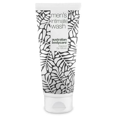 Gel detergente intimo per uomini contro irritazioni, prurito e odori – con 4-terpineolo noto da olio di tè, cacatua e glicerina idratante