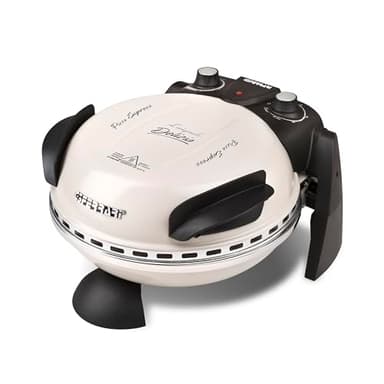 G3Ferrari - Forno elettrico per pizza Delizia G1000617 Icy Cream – edizione limitata – fino a 400 gradi con pietra naturale ignifuga/pizza e molto altro ancora, in 3 minuti/anche per tavolo e