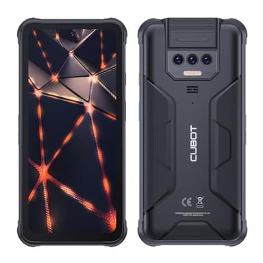 Cubot KingKong 8 - Smartphone da 6,5", 6 GB e 256 GB, fotocamera da 48 MP, batteria da 10600 mAh, Android 13, processore OctaCore, nero