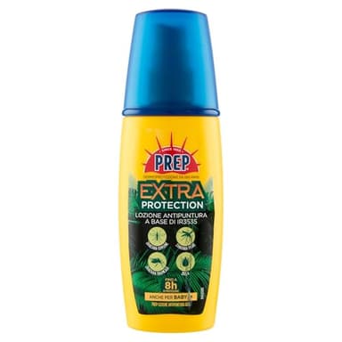 Prep Extra Protection Lozione, fino a 8 Ore di Protezione da Zanzare e Zecche, per Adulti e Bambini 1+, 1 Unità