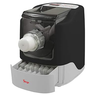 Sirge Macchina Per La Pasta Serie BUONA - 13 Trafile incluse con Impasto, Riposo dell'impasto ed Estrusione trafilata Automatica, miscelazione perfetta della farina con gli ingredienti, Nero/Grigio