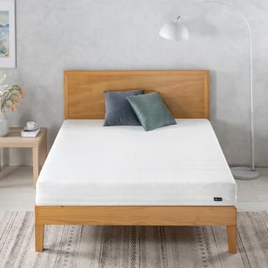 ZINUS Materasso in schiuma Comfort Cut, 160 x 190 cm, Altezza 16 cm, Materasso arrotolabile con rivestimento lavabile fino a 40 °C, OEKO-TEX, Bianco