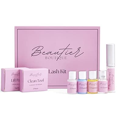 Beautier Boutique Kit Laminazione Ciglia e Sopracciglia Fai da Te Completo Con Accessori Naturale Vegano Professionale Permanente Ideale Per Salone