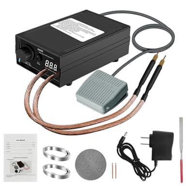 Saldatore a Punti per Batterie 8000W, Kit fai da te Hancaner per Saldatore Punti Portatile, Saldatore Portatile ad alte Prestazioni con Fascia in nichel, Saldatori Regolabili per Set Saldatrici Punti