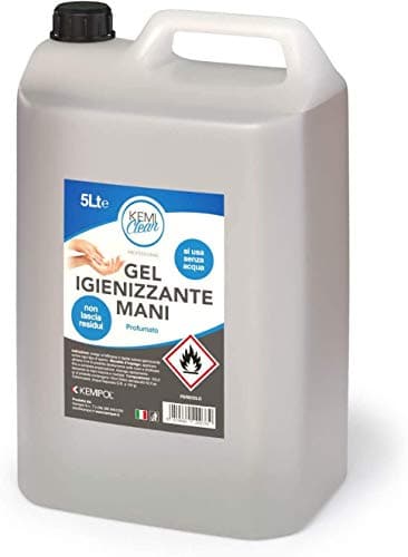 Gel Igienizzante Mani Kemiclean - Una Tanica da 5Lt