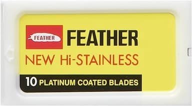 Feather - 10 lamette da Barba a Doppio Filo
