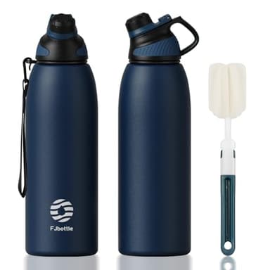 Fjbottle Borraccia Termica con Tappo magnetico 1500ML, Bottiglia Termica per Bambini - Senza BPA/Senza Perdite Borracce acciaio inox per Scuola, Sport, Palestra, Ciclismo