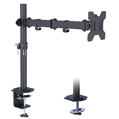BONTEC Supporto Monitor da Scrivania - Braccio Regolabile per Monitor da 13-32 Pollici, Capacità fino a 9 kg, Rotazione a 360°, Inclinazione e Altezza Regolabili, Montaggio VESA 75/100