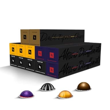 CAPSULE NESPRESSO ORIGINALI - Selezione Caffè Balanced Vertuo da 120 Capsule Nespresso Caffè, Linea Vertuo, Intensità da 8 a 9 (su 12), Ristretto, Espresso, Double Espresso