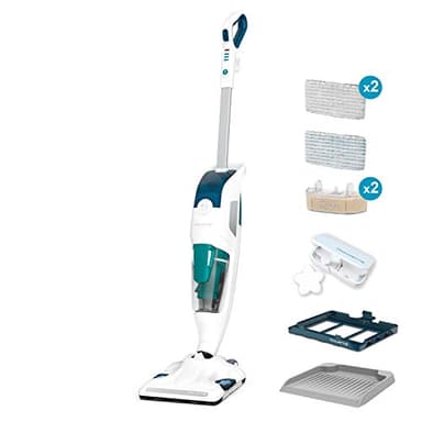 Rowenta RY7757 Clean & Steam Revolution Aspirapolvere a Vapore, Lavapavimenti Multisuperficie, Aspira, Lava e Igienizza Insieme, Elimina Germi e Batteri, Serbatoio Amovibile, Senza Sacco