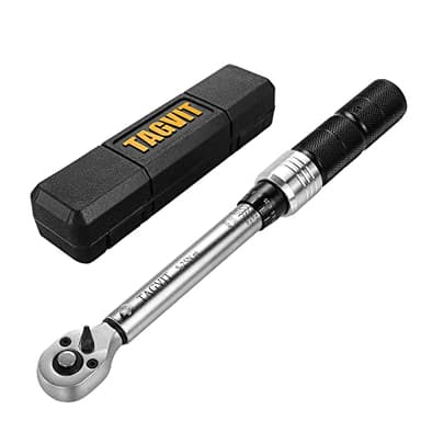 TAGVIT Chiave Dinamometrica 1/4", 5-25 Nm Chiave Dinamometrica Bicicletta, Alta Precisione ± 3%, Testa a Cricchetto Reversibile per Bicicletta, MTB e Moto