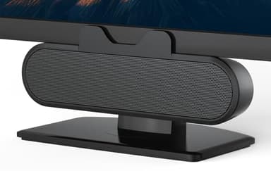 INGA Altoparlante USB per Monitor del Computer e Laptop, Barra Sonora da Clip per Monitor Desktop, Altoparlante USB-C a USB per PC per Desktop, Laptop e Mac (Nero)