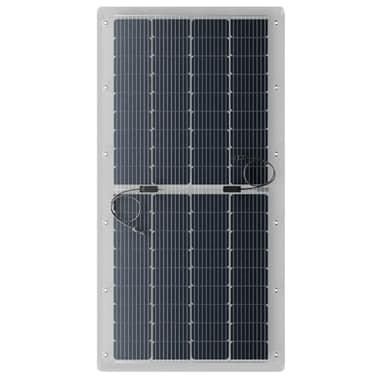 Kit 2 Pannelli Solari Flessibili 410 W Microinverter e Cavo – Modulo Monocristallino IP65 Ultra Sottile 162×77×0,3cm – Pannello Fotovoltaico Plug and Play da Balcone Facile da Installare